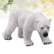 thumbnail image 2 of 1 pieza modelo de oso polar estático sólido de plástico animal miniatura estatuilla decoración de escritorio para el hogar, 2 of 5