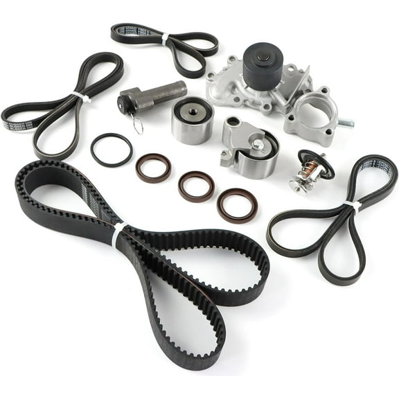 POLARPRA Engine Timing Belt Kit - with Water Pump Fits for 1995-2004 Tundr 4Runner Tacoma T100 3.4L V6 OE 13505-62070 13503-62040 1350362040