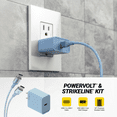 thumbnail image 3 of Scosche PowerVolt 20W Power Delivery Blue USB-C Fast Charger & 6FT USB-C Braided Cable SH20CC6C4-SP, 3 of 7