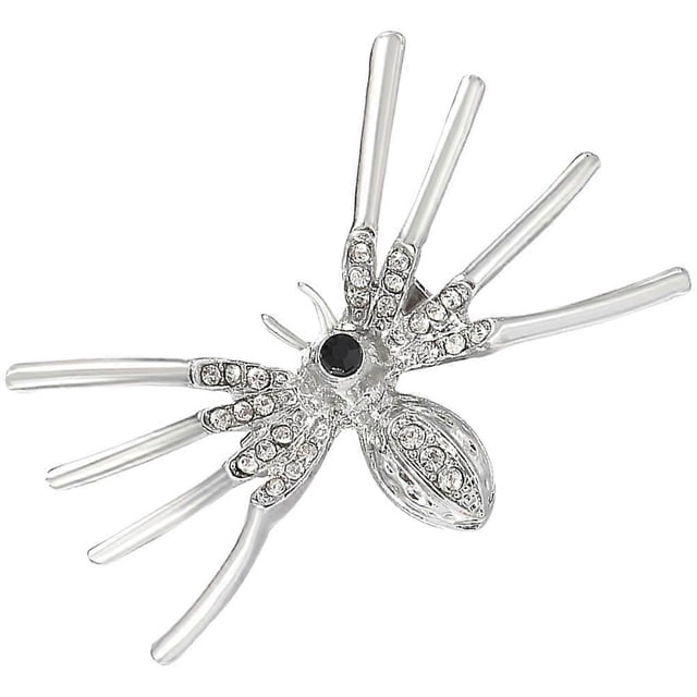 Here's a refined product description for your **Gothic Rhinestone Spider Brooch**:\n\n \n\n### Gothic Rhinestone Spider Brooch – Lightweight Suit Lapel