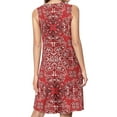 thumbnail image 2 of Bandana style print Spring Summer Dresses for Women Fashion T-shirt Dress Casual Sleeveless Loose Sundress with Pockets, 2 of 5