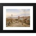 thumbnail image 2 of Elias Pieter van Bommel 24x19 Black Modern Framed Museum Art Print Titled - View of Buda, 2 of 5