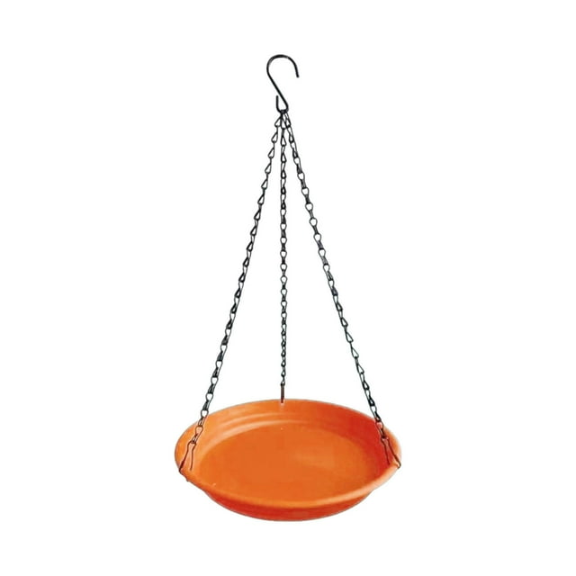 Comedero y bebedero colgante para pájaros, estación de agua para pájaros, decoración de jardín, comedero para colibríes al aire libre para balcón, , Marrón Rojo