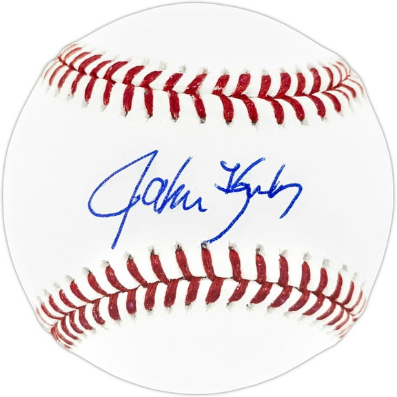 John Kruk Autographed Official MLB Baseball Philadelphia Phillies Beckett BAS Witness 253584