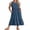 Blue, variant on Women Summer Casual Sleeveless Crewneck Sundress Aline Flowy Tiered Maxi Long Beach Dress Vacation Outfits LargePink