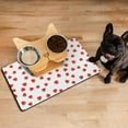 thumbnail image 3 of Dog Food Mat with Fruity Strawberry Pattern, Waterproof Absorbent Pet Feeding Mat, Non-Slip, Quick Dry, Easy Clean Mat Perfect for Dogs and Cats Feeding Bowls, 3 of 7