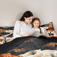 thumbnail image 5 of Feelyou Tribal Western Cowgirl Full Size Comforter Sets, Rustic Horse Animal Bedding Comforter Set, Teen Boy Girl Kid Reversible Bedding Sets, Luxury Bedroom Decor, 3pcs, 5 of 8