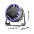 thumbnail image 3 of EUDIDV Portable Fan 2025 New 100 Gear Portable Fan Indoor And Outdoor Dualpurpose Large Wind USB Charging Fan Desktop Wall Optional Purple/yellow Optional;Suitable for Indoor and Outdoor Use, 3 of 7