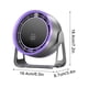 thumbnail image 3 of Ventilador portátil de 100 velocidades, para interiores y exteriores, de doble propósito, con carga USB, para escritorio, pared, color morado y amarillo., 3 of 7