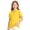 Yellow #023, variant on Girls Breathable Polo Shirt Kids Short Sleeve School Uniform Golf Shirt Casual Quick Dry Three-Button Polo Shirt 120