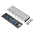 thumbnail image 4 of Caja de disco duro Bling Bling USB3.1 A M.2 NVME adaptador tipo C color plateado y Blanco, 4 of 12