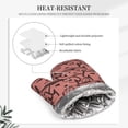 thumbnail image 4 of DouZhe Oven Mitts and Pot Holders Sets, Pink Cute Dog Prints Non-Slip Heat Resistant Kitchen Oven Silicone Glove, 4 of 7