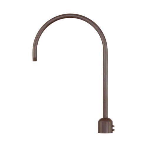 Millennium Lighting R Series 1 Light Metal Post Adapter in Architectural Bronze