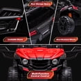 thumbnail image 1 of Historyli Auto eléctrico para montar: volante realista,asiento espacioso con cinturón de seguridad,espacio de almacenamiento independiente,neumáticos duraderos con amortiguadores y control remoto, 1 of 7