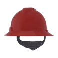 thumbnail image 6 of MSA 475371 V-Gard Full-Brim Hard Hat With Fas-Trac III Ratchet Suspension, Polyethylene Shell, Superior Impact Protection, Self Adjusting Crown-Straps - Standard Size in Red, 6 of 7