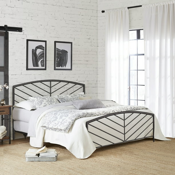 Hillsdale Furniture Essex Gray Bronze Metal King Bed