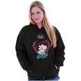 thumbnail image 4 of Betty Boop Rebel Girl Power Cartoon Hoodie Sweatshirt Women Brisco Brands L, 4 of 6