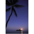 thumbnail image 1 of Great BIG Canvas | "Hawaii, Oahu, Lanikai, Full Moon Rising Over One Of The Mokulua Islands" Art Print - 20x30, 1 of 4