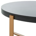 thumbnail image 6 of SAFAVIEH Navya Round Coffee Table, Black Top/Gold Legs, 6 of 10