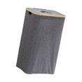 thumbnail image 3 of Rongfmy Large Laundry Basket Clothes Storage Basket Portable Laundry Hamper with Lid Gray, 3 of 9