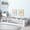 White, variant on Twin Floor Bed Frame, Montessori Floor Bed with Fence and Wood Slats, Low Wood Platform Bed Frame, White