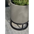 thumbnail image 6 of Veradek Mod Series Raised 18" Plastic-Stone Planter - (Gray/Black), 6 of 12