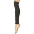 thumbnail image 2 of Wrapables® Women's Ribbed Warm Knitted Leg Warmers, Gray, 2 of 3