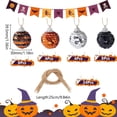 thumbnail image 2 of 24Pcs Halloween Tree Ornaments Halloween Sequin Hanging Ball Ornament Autumn Orange Black Shiny Glitter Hanging Balls for Halloween Christmas Thanksgiving Party Trees Home Decoration DIY, 2 of 5