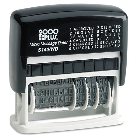 Consolidated Stamp Micro Message Dater Self-Inking 011090