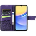 thumbnail image 2 of Compatible with Samsung Galaxy A35 5G Wallet Case Glitter Bling with Card Holder and Stand Leather Flip Wallet Diamond Butterfly Protective Case for Samsung Galaxy A35 5G Crystal Purple, 2 of 10