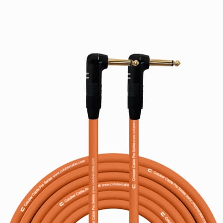 Coluber Cable Right Angle 1/4" TS to Right Angle 1/4" TS Pro Audio Connector