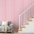 thumbnail image 3 of Peel and Stick Wallpaper Pink White Striped Soft Self Adhesive Removable Renter Friendly Contact Paper for Bedroom 17.7in x 118in, 3 of 8