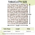 thumbnail image 2 of Shih Tzu Dog Square Fitted Tablecloth with Elastic Edge,Square Table Cover,Washable Elastic Table Cover for Home Kitchen Party Decor 36"x36", 2 of 6