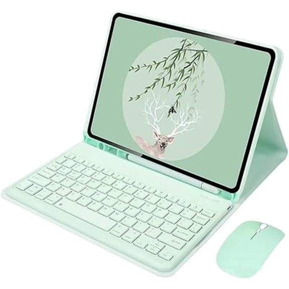 Samsung Tab S6 Lite 10.4" Mint Keyboard Case with Mouse