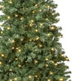 thumbnail image 4 of National Tree Company 7.5 ft. Pre-Lit Artificial Linden Spruce Slim Christmas Tree, Green, Warm White Lights, LED, Includes Stand, 4 of 7