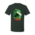 thumbnail image 2 of Catzilla Parody Taking Over City | Mens Cat Lover Graphic T-Shirt, Forest Green, Medium, 2 of 3