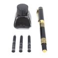 thumbnail image 1 of Stylo Plume, Stylo de Bureau à Pointe Fine Style Rétro Portable en Acier Inoxydable pour Amis, 1 of 7