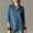 Navy women's long sleeve button down shirts a1, variant on Women's Fall Winter Long Sleeve Button Down Shirts Collared Casual Blouses Solid Boho Tops Loose Pullover Trendy Vacation Fashion Clothes, White L