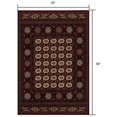 thumbnail image 2 of 4â€™ x 6â€™ Red Eclectic Geometric Pattern Area Rug, 2 of 9
