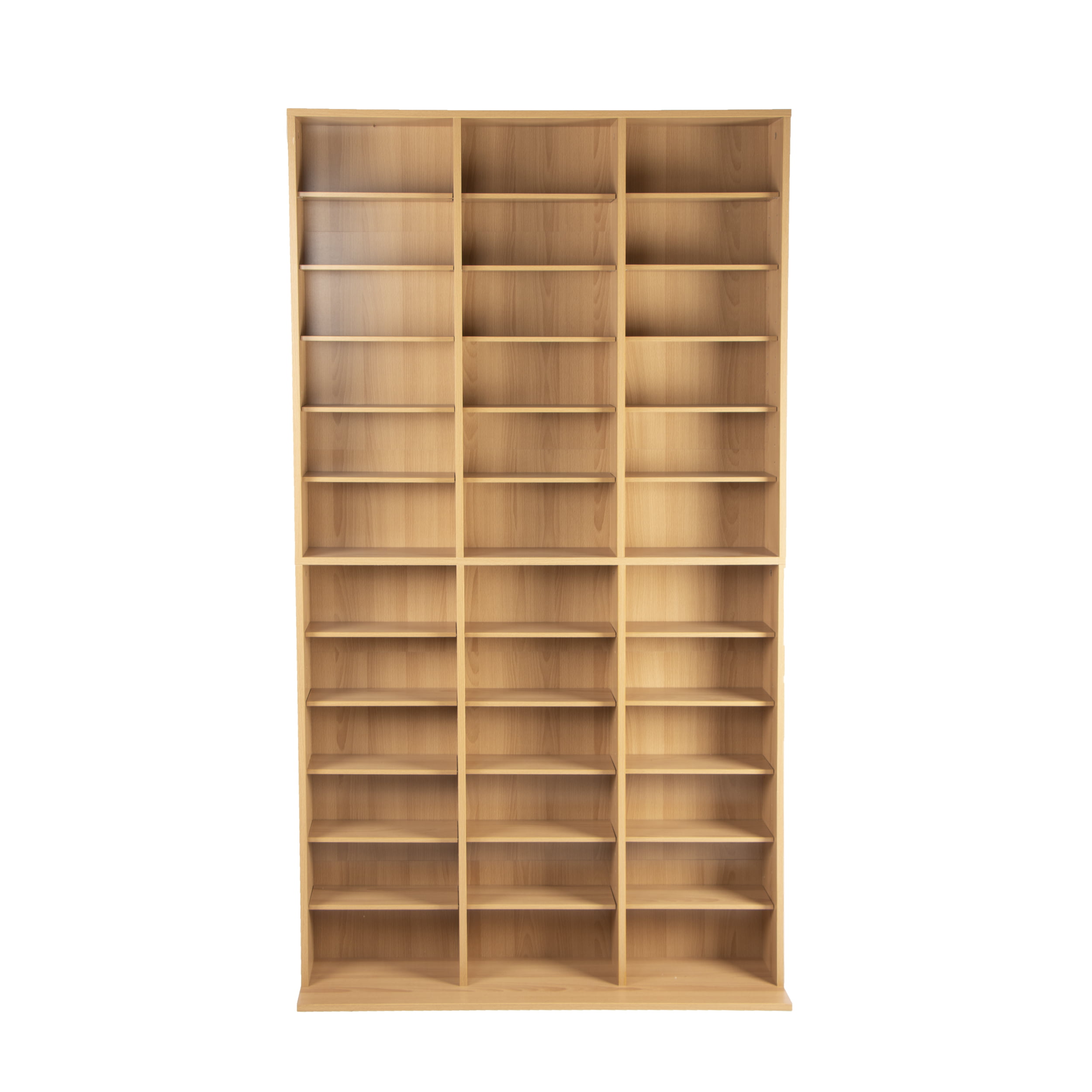 Multiple Sizes & Finishes Atlantic Oskar Wood Media Storage Shelf Bookcase 