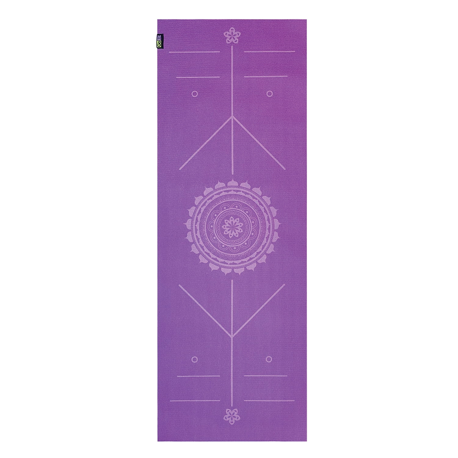 GoFit Printed Yoga Mat (Purple), GF-PYM-PPL