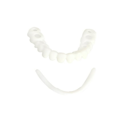 PWFE 1 PCS New Released Silicone Natural Cosmetic Fake Tooth Cover On Smile Veneers Upper Bottom Teeth in fine Style(Top)