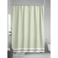 thumbnail image 5 of Shower Curtain Green Stripe Bathroom Curtains with Hooks, Waterproof Fabric Stripe Sage Green Bath Shower Curtains Set for Bathroom Bathtubs Decor 36x72 Inch, 5 of 8