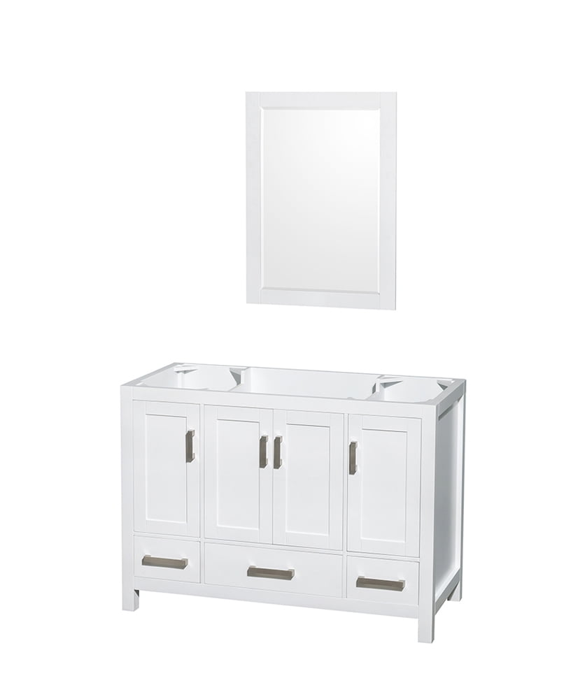 Wyndham Collection Sheffield 48 inch Single Bathroom Vanity in Espresso, No Countertop, No Sink