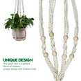 thumbnail image 2 of Support de Pot de Fleurs en Filet Macramé Beige, 2 of 6