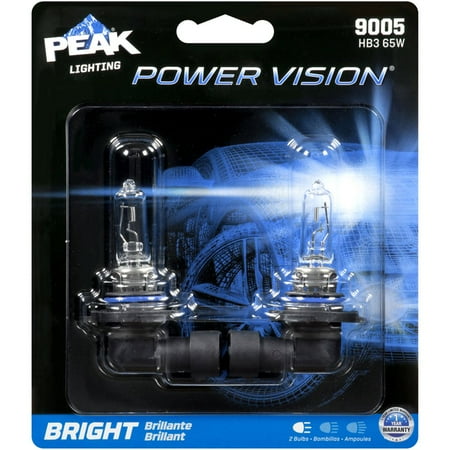 peak lighting power vision 9005 hb3 65w bright white power vision lights