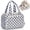 Blue Checkerboard, variant on Large Makeup Bag Checkered Travel Toiletry Bag for Women, Wide-open Cosmetic Make up Organizer with Handle, Wet Pocket, Travel Bag for Toiletries