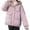 Pink, variant on Lindreshi Winter Coats for Women Clearance Women Short Hooded Zippers Loose Long Sleeve Bomber Warm Blouse Coat Jackets