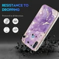 thumbnail image 3 of Compatible with Samsung A11 Case Marble Silicone,Full Body Protection Shockproof Samsung Galaxy A11 Phone Case Thin Hard PC and Soft TPU Pink Cover (Dark Purple), 3 of 14