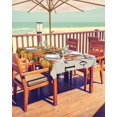 thumbnail image 2 of Fsddascl Hello Fall Outdoor Tablecloth - 60x120 Inch Rectangle Dining Table Cover, Orange Pumpkins Birds Rustic Thanksgiving Waterproof Outdoor Table Cloth with Umbrella Hole & Zipper for Patio, 2 of 7